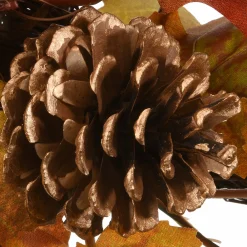 Discount National Tree Company 30 in. 2-Piece Fall Door Corners with Maple Leaves, Pine Cones, Pomegranates, Berry Clusters
