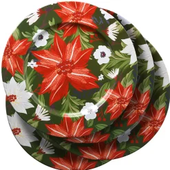 Clearance National Tree Company 13 in. 4-Piece Holiday Plate Set
