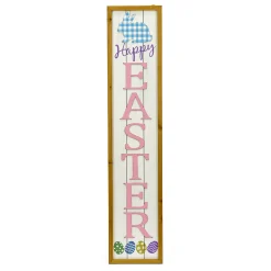 Discount National Tree Company 43 in. Pink Easter Sign Porch Decoration