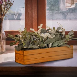National Tree Company 22 in. Planter Box with Christmas Greenery