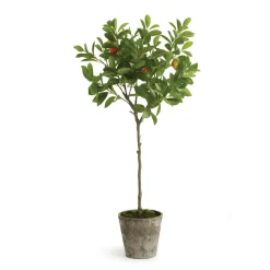 Online National Tree Company 41 in. Potted Orange Topiary Tree