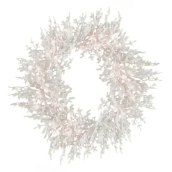 Online National Tree Company 30 in. Pre-Lit HGTV Home Collection Christmas by the Sea Coral Wreath