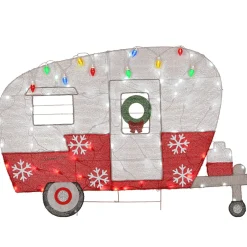 New National Tree Company 32 in. Pre-Lit Christmas Camper