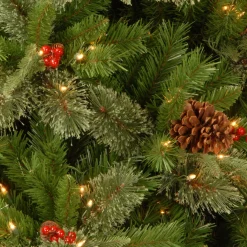 Hot National Tree Company 30 in. Pre-Lit Colonial Fir Wreath with Clear Lights