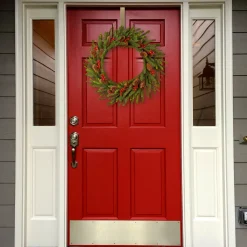 Sale National Tree Company 24 in. Pre-Lit Dorchester Fir Wreath with LED Lights
