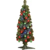 New National Tree Company 36 in. Pre-Lit Fiber Optic Fireworks Ornament Tree