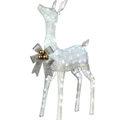 Best National Tree Company 36 in. Pre-Lit Glittered Fawn