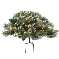 Sale National Tree Company 36 in. Pre-Lit Glittery Bristle Pine Urn Filler with LED Lights