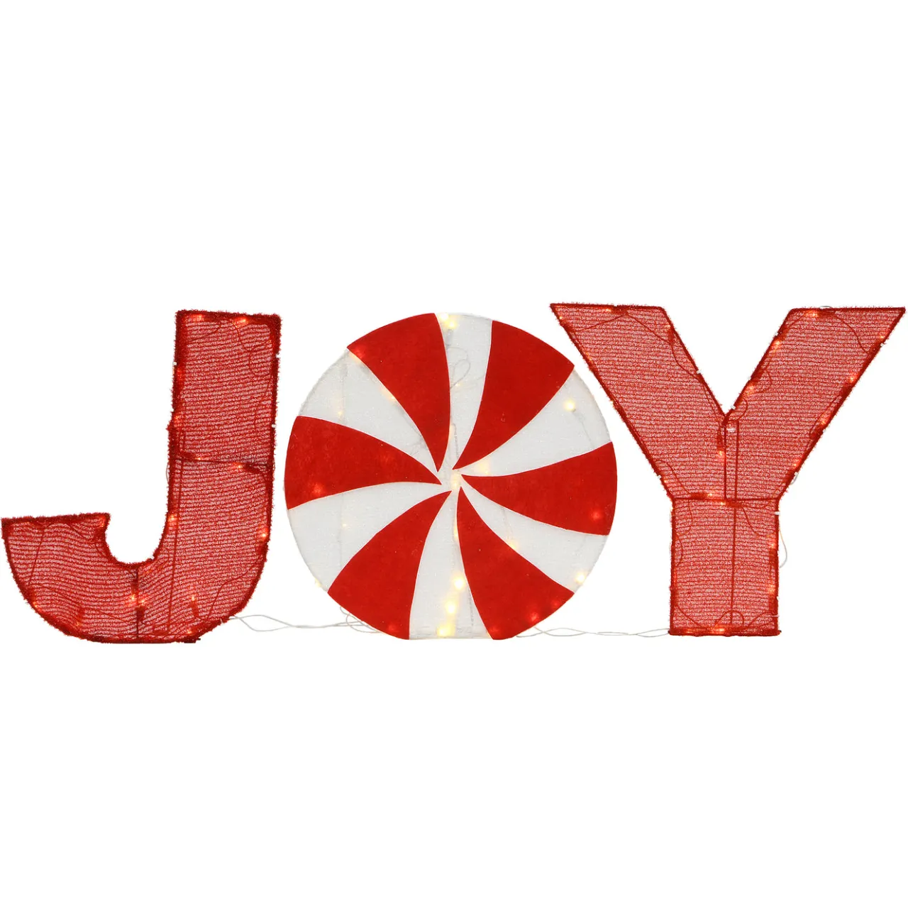 Clearance National Tree Company 18 in. Pre-Lit JOY Decoration