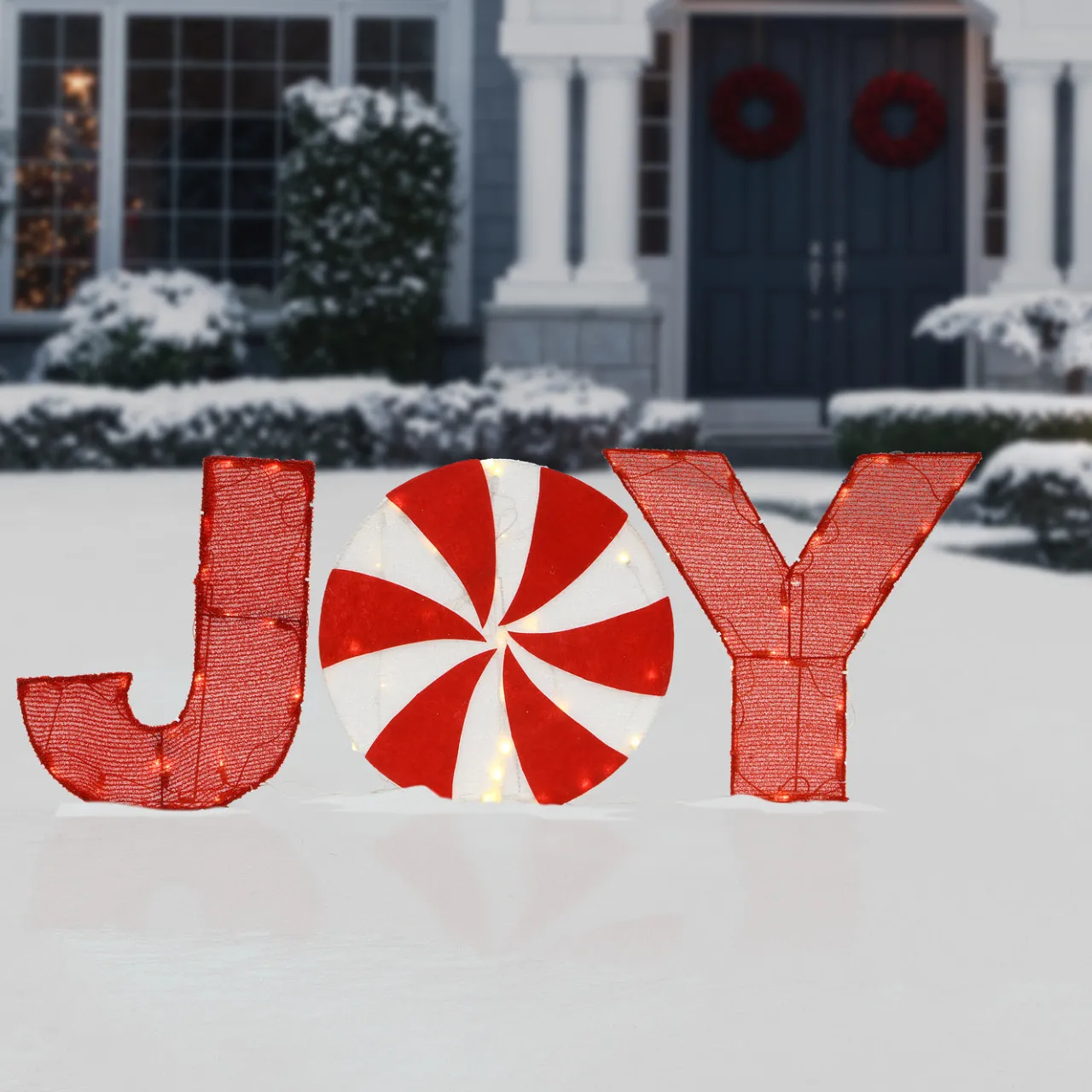 Clearance National Tree Company 18 in. Pre-Lit JOY Decoration