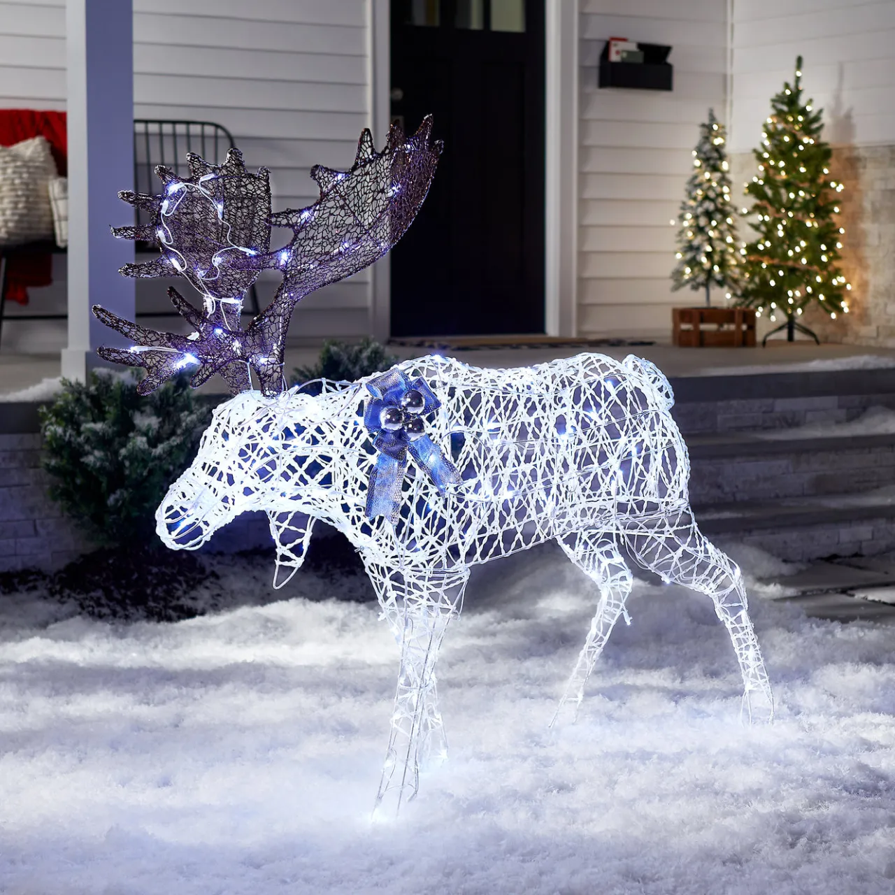 Online National Tree Company 50 in. Pre-lit Moose Decoration