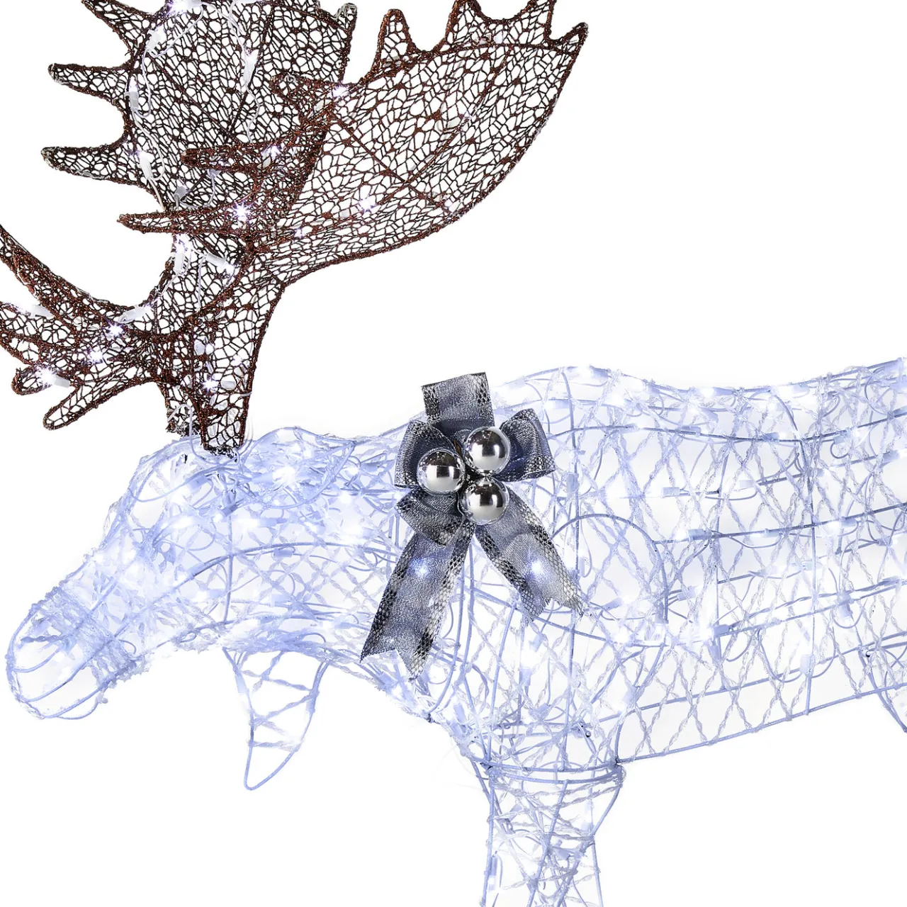 Online National Tree Company 50 in. Pre-lit Moose Decoration