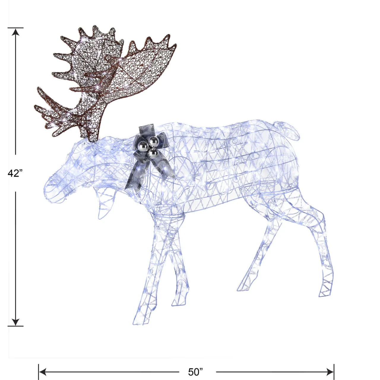 Online National Tree Company 50 in. Pre-lit Moose Decoration