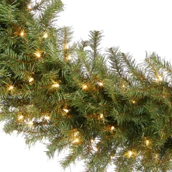 Best National Tree Company 48 in. Pre-Lit Norwood Fir Wreath with Clear Lights
