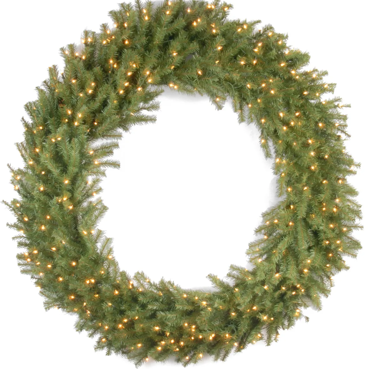 Best National Tree Company 60 in. Pre-Lit Norwood Fir Wreath with Clear Lights