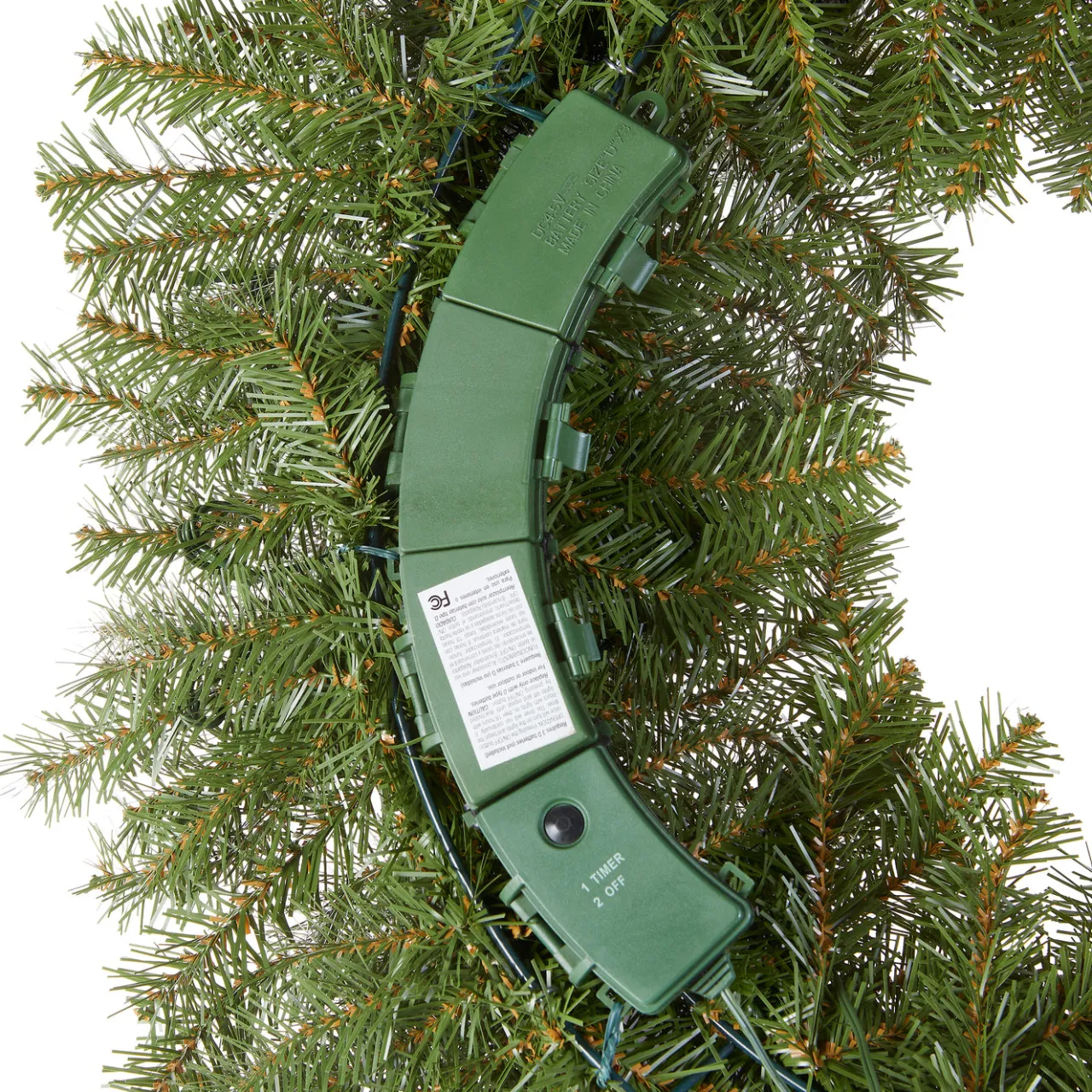 Best National Tree Company 30 in. Pre-Lit Norwood Fir Wreath with LED Lights