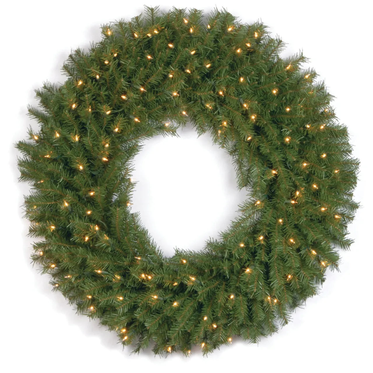 Online National Tree Company 36 in. Pre-Lit Norwood Fir Wreath with Clear Lights