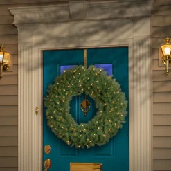 Online National Tree Company 36 in. Pre-Lit Norwood Fir Wreath with Clear Lights