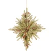Best National Tree Company 32 in. Pre-Lit Snowy Dunhill Fir Bethlehem Star Wreath with LED Lights