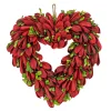 Sale National Tree Company 12 in. Red Petals and Leaves Floral Valentine’s Heart