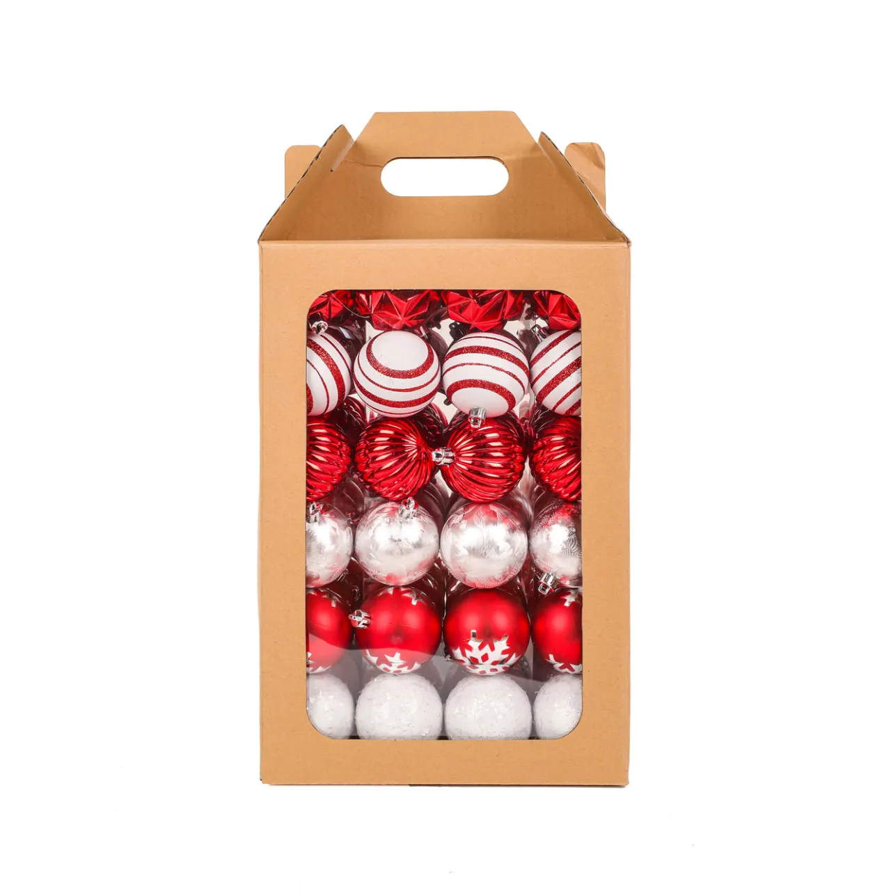 Online National Tree Company 19 in. Red Xmas Ball Decor Set