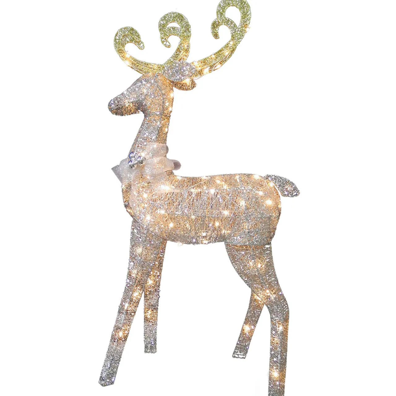 Sale National Tree Company 60 in. Reindeer Decoration with Clear Lights