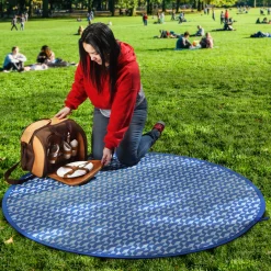 Sale National Tree Company 57 in. Round Pop-Open Travel Blanket