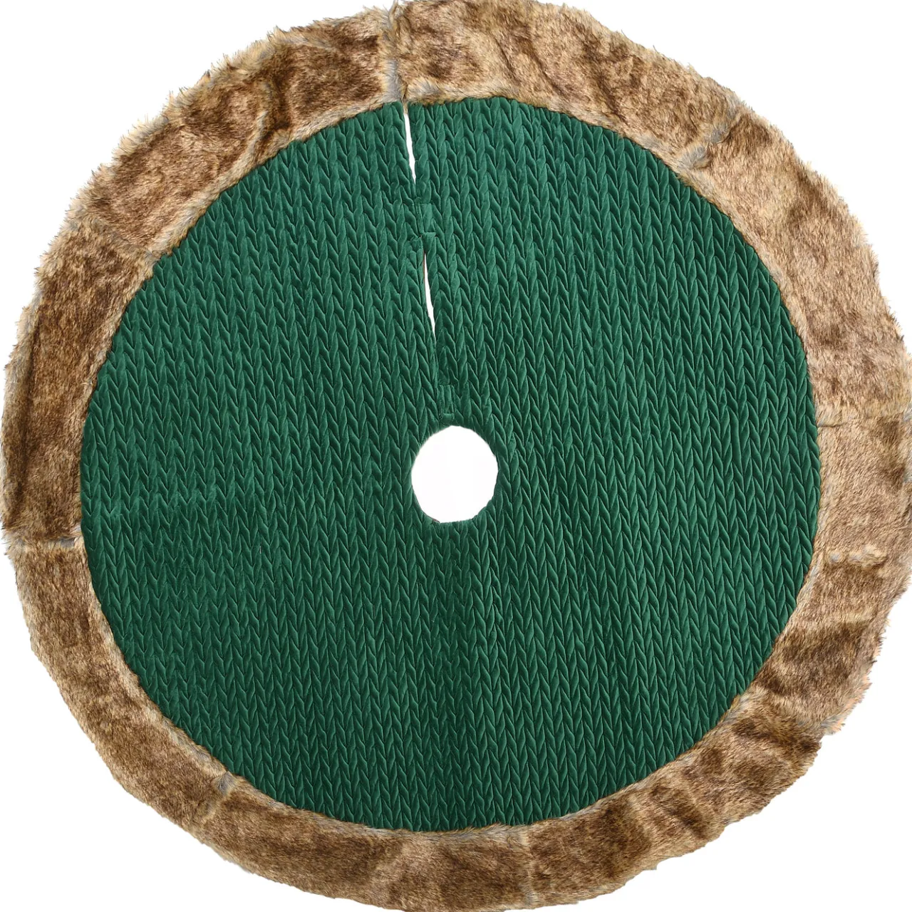 Hot National Tree Company 52 in. Rural Homestead Collection Quilted Tree Skirt