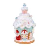New National Tree Company 8 in. Santa Cake House with Lights