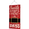 Outlet National Tree Company 22 in. Santa Countdown Wall Art