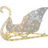 Best National Tree Company 48 in. Santas Sleigh with Cool White LED Lights