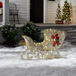 Sale National Tree Company 38 in. Santas Sleigh with LED Lights
