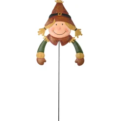 Sale National Tree Company 26 in. Scarecrow Girl Garden Stake Outdoor Fall Decoration