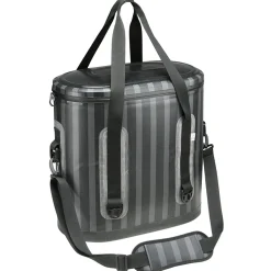 National Tree Company 18 in. Soft Cooler Bag Gray Striped