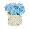 Sale National Tree Company 10 in. Spring Blue Hydrangea Bouquet in White Basket