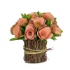 Sale National Tree Company 7 in. Spring Floral Bundle with Pink Floral Blooms, Twig Base