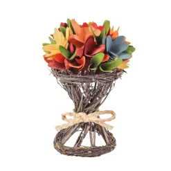 Hot National Tree Company 9 in. Spring Multicolor Floral Bouquet
