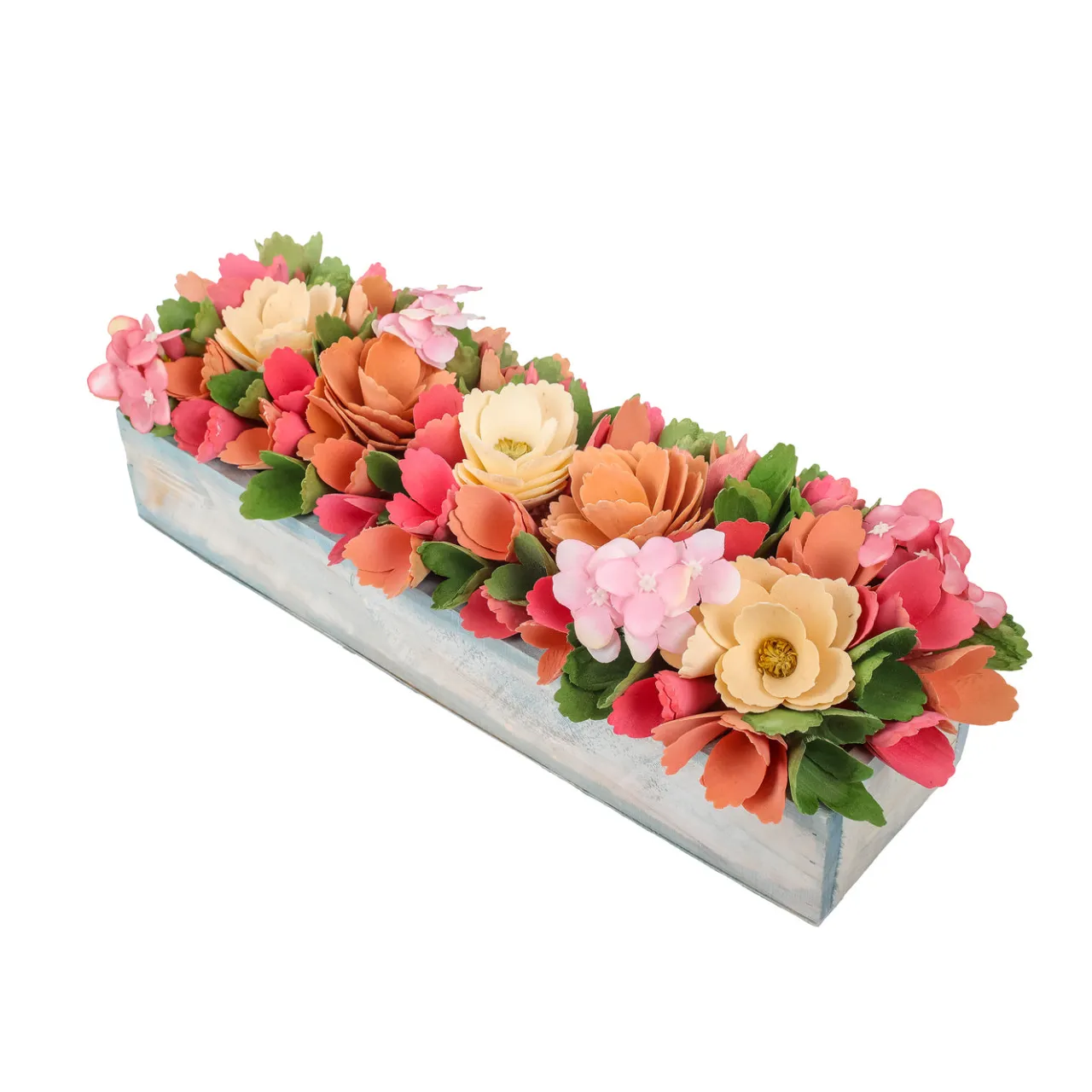 Online National Tree Company 16 in. Spring Multicolor Handcrafted Floral Window Box Decor