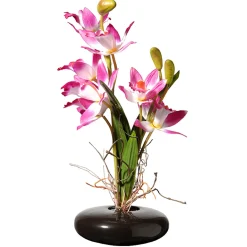 New National Tree Company 10 in. Spring Pink Orchids Flower Pot