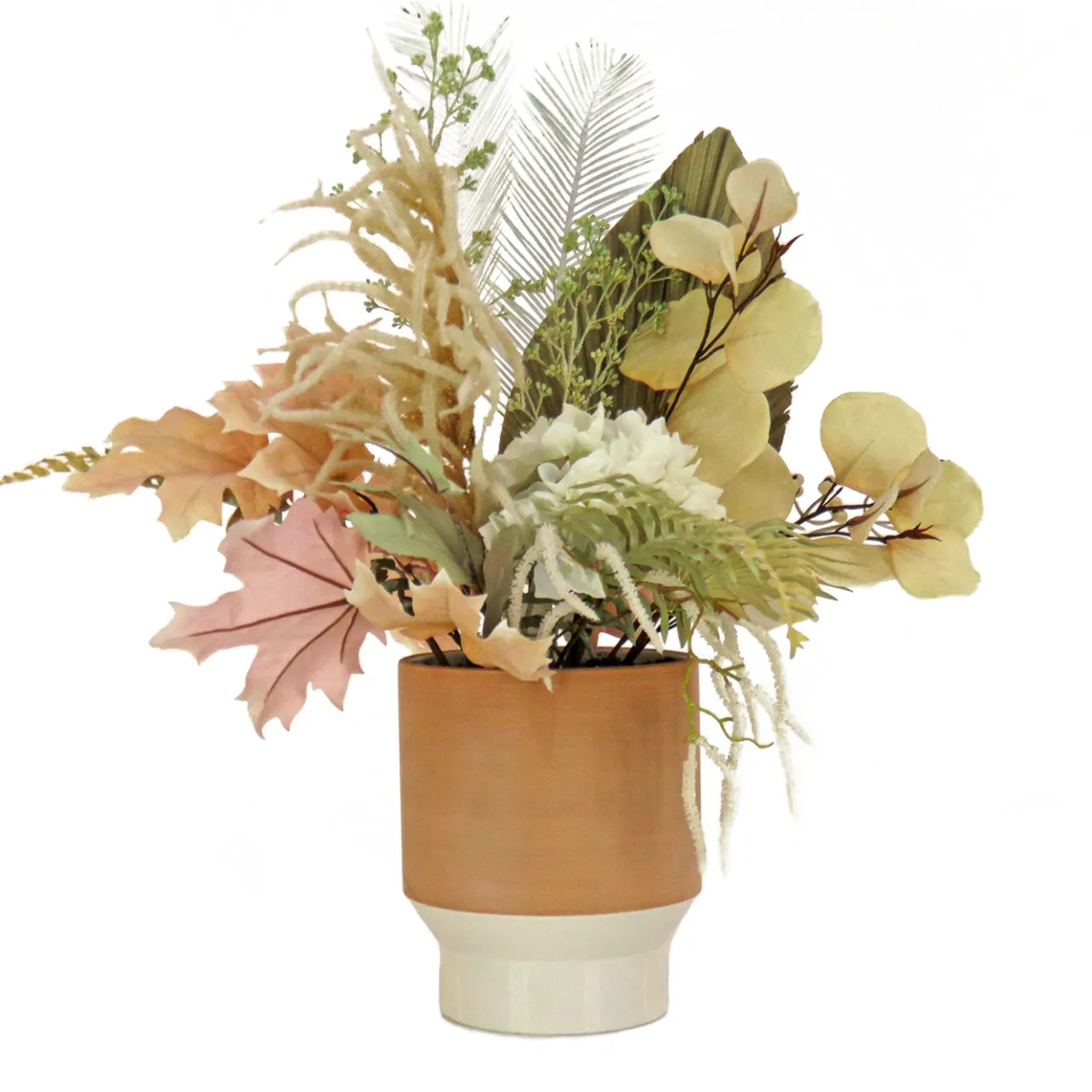 Sale National Tree Company 32 in. Spring Potted Plant Table Decoration with Assorted Palms, Leaves, Hydrangea