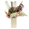 Clearance National Tree Company 31 in. Spring Potted Plant Table Decoration with Fern Branches, Hydrangea Blooms