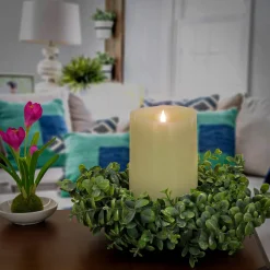 Sale National Tree Company 16 in. Spring Table Wreath with Button Leaf