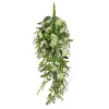 New National Tree Company 28 in. Spring Teardrop Wall Hanging Decoration with Flower Blooms, Berries, Leafy Greens
