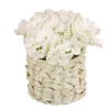 Sale National Tree Company 10 in. Spring White Hydrangea Bouquet in White Basket