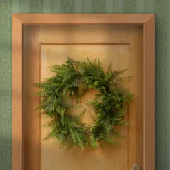 Best National Tree Company 22 in. Spring Wreath with Boston Fern Leaves