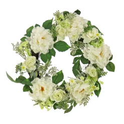 Sale National Tree Company 22 in. Spring Wreath with Daisy, Peony, and Buttercup Blooms
