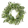 Best National Tree Company 22 in. Spring Wreath with Eucalyptus Leaves, Flowing Green Stems