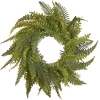 Hot National Tree Company 36 in. Spring Wreath with Fern Leaves and Flowing Green Stems