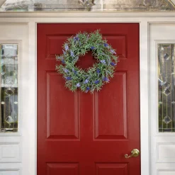 Best National Tree Company 19 in. Spring Wreath with Lavender and Rosemary