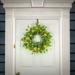 Sale National Tree Company 22 in. Spring Wreath with Lemons, Flower Blooms, Leafy Greens